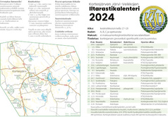 Kortesjärven Järvi-Veikkojen iltarastikalenteri 2024, kannet