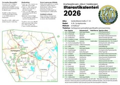 Kortesjärven Järvi-Veikkojen iltarastikalenteri 2025, kannet